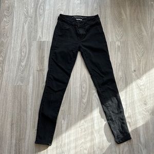 American Eagle Black Hi-Rise Jeggings, Size 2